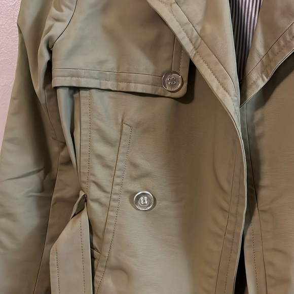 Express Design Studio Tan Double Breasted Belted Trench Coach XS - Picture 3 of 16